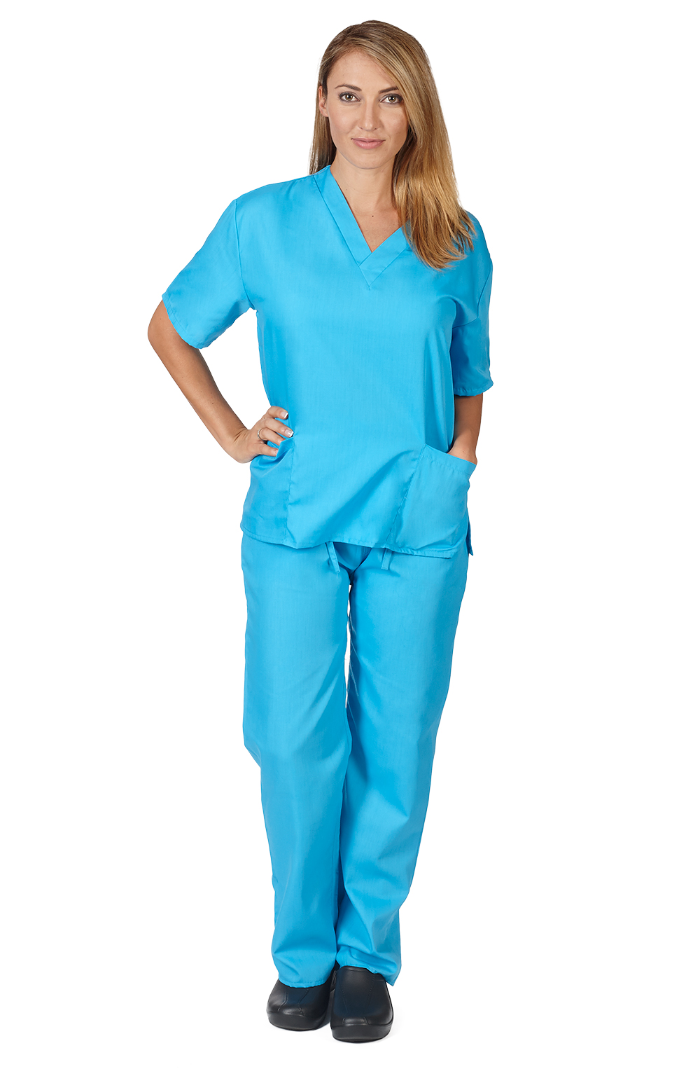  Natural Uniforms Women's Scrub Set Medical Scrub Tops and Pants  - Pack of 2 Set (XX-Small, Black) : Clothing, Shoes & Jewelry
