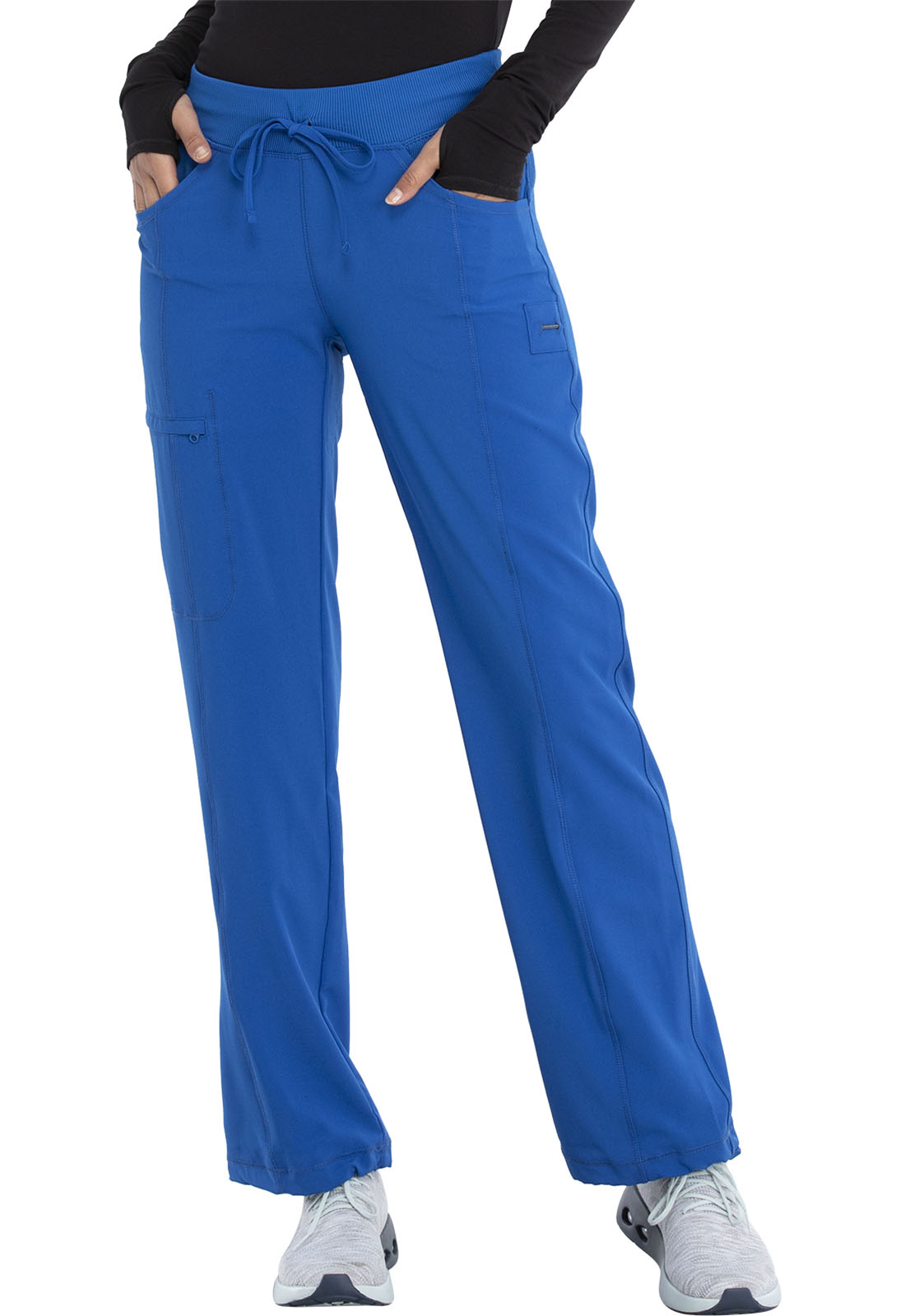 1123AP Petite Straight Leg Drawstring Pant by Infinity with Certainty®  Antimicrobial Technology 