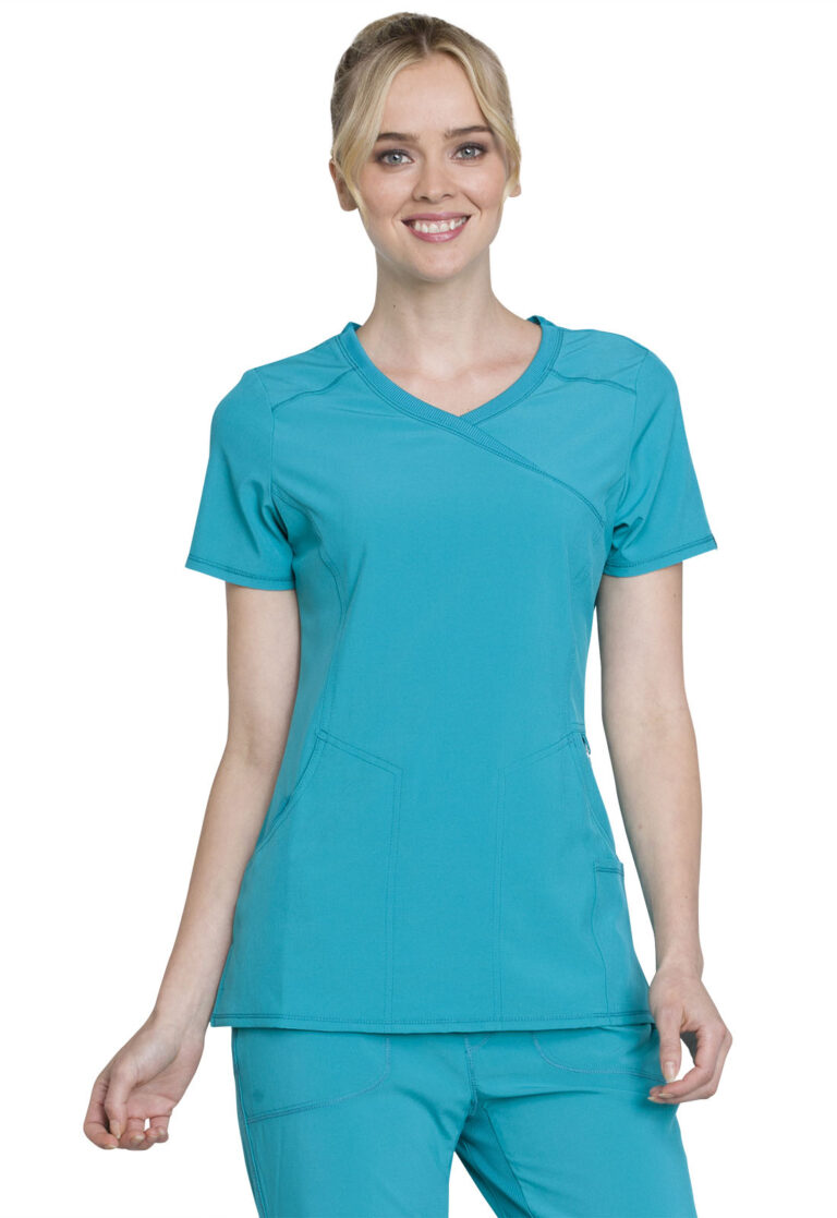 Infinity by Cherokee Solid Mock Wrap Scrub Top - 2625A - Best Value Medical