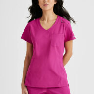SKECHERS™ BY BARCO - SKT147 WOMEN'S DIGNITY 1-POCKET TOP - AUTUMN BERRY - 𝗖𝗟𝗘𝗔𝗥𝗔𝗡𝗖𝗘!