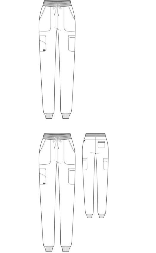 GREY’S ANATOMY™ + SpandexStretch CARLY JOGGER - GRSP527 - SCARLET RED - Image 4