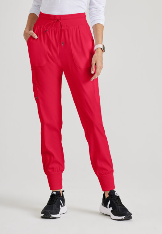 GREY’S ANATOMY™ + SpandexStretch CARLY JOGGER - GRSP527 - SCARLET RED