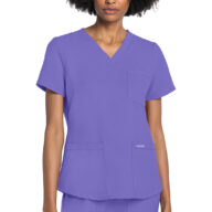 Cherokee Ultra V-Neck Top - Electric Lavender - CK961A