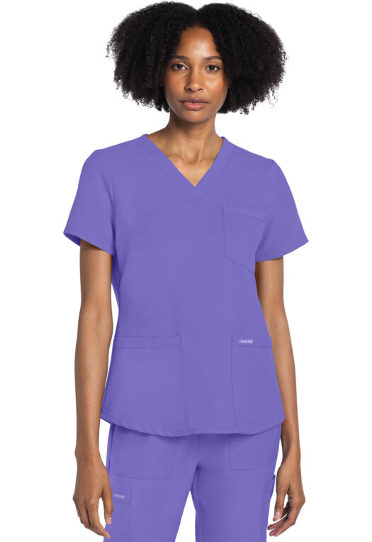 Cherokee Ultra V-Neck Top - Electric Lavender - CK961A