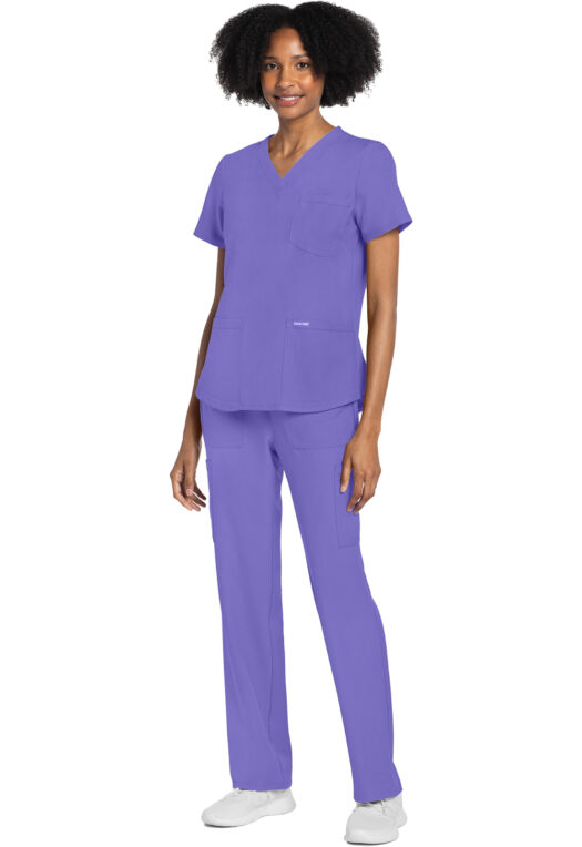 Cherokee Ultra V-Neck Top - Electric Lavender - CK961A - Image 2