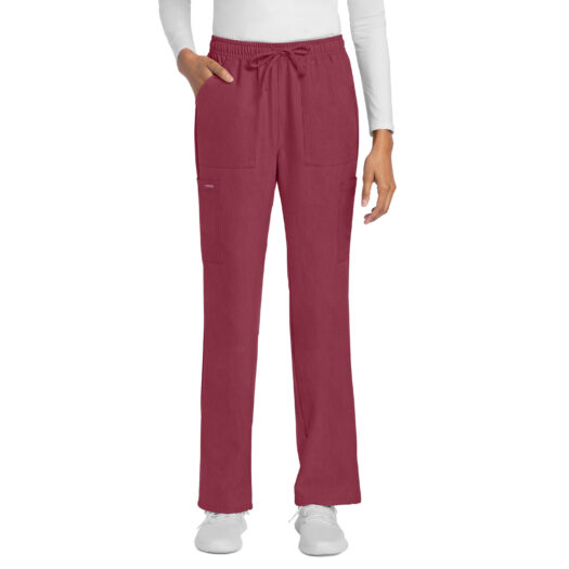 Cherokee Ultra Drawstring Trouser Cargo Pant - Heather Cranberry - CK272A