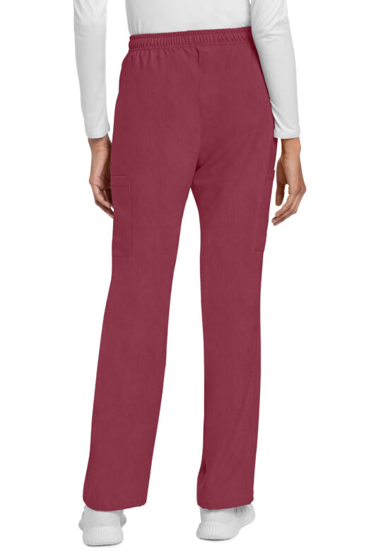 Cherokee Ultra Drawstring Trouser Cargo Pant - Heather Cranberry - CK272A - Image 6