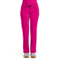 INFINITY - Low Rise Straight Leg Drawstring Pant - Carmine Pink - 1123A