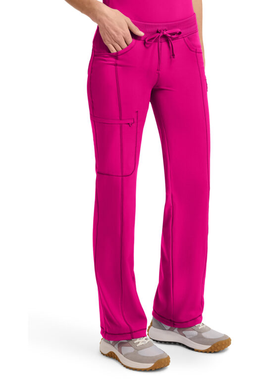 INFINITY - Low Rise Straight Leg Drawstring Pant - Carmine Pink - 1123A - Image 4