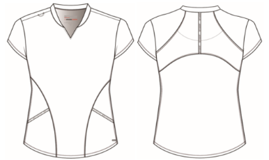 GREY’S ANATOMY™ Knit Stretch Women's Define 2-Pocket V-Neck Top - GRST249 - Image 7