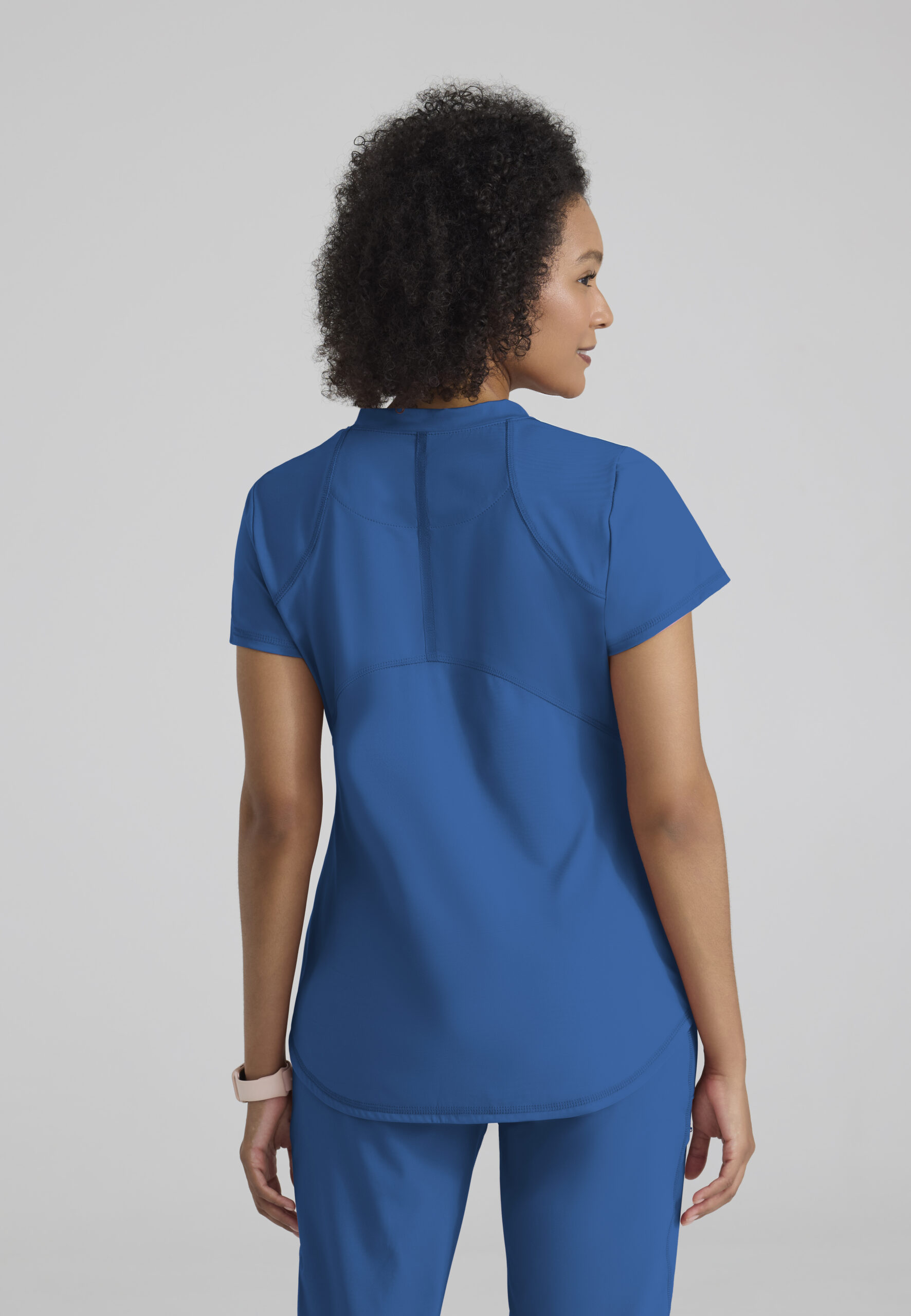 GREY’S ANATOMY™ Knit Stretch Women's Define 2-Pocket V-Neck Top - GRST249 - Image 5