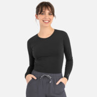 Bestees by MAEVN - Women’s Basic Long Sleeve Underscrub Tee