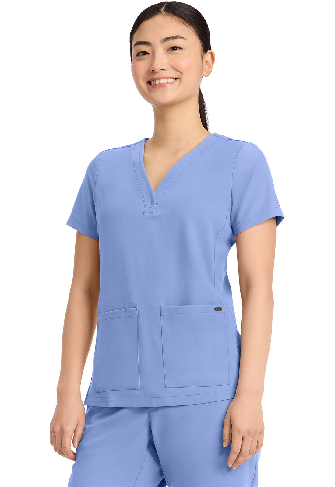 Healing Hands QUEST Women's 3-Pocket Briana Y-Neck Top - HH751 - Image 3