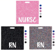 Acrylic Badge Buddy ID Card Holder- Horizontal Badge Backers