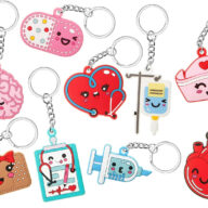 Novelty Silicone Nursing Keychains