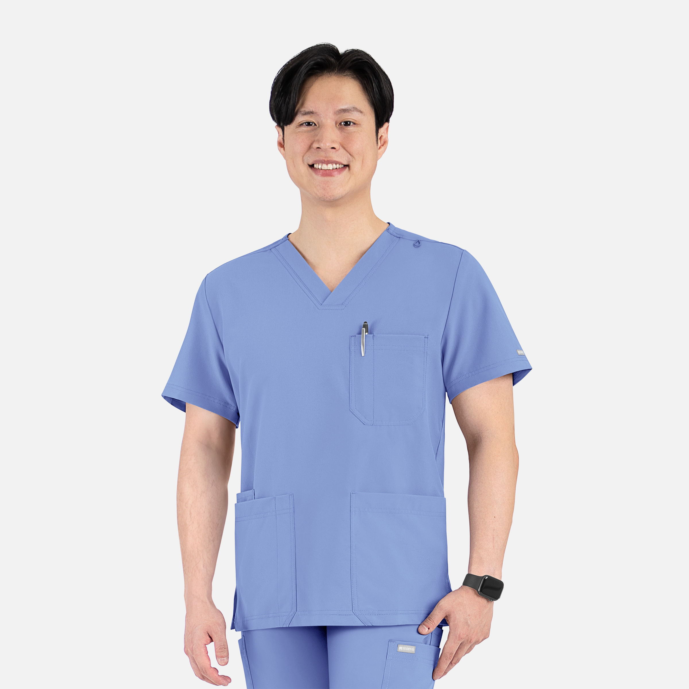 MOMENTUM by MAEVN – Men’s 4 Pocket Banded V-Neck Top - COMING SOON - Image 3