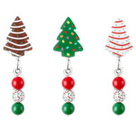 CHRISTMAS TREE CAKE BADGE REELS - Assorted Designs